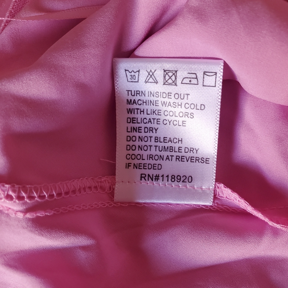 ♤ Lucy Paris Pink Satin Midi Slip Skirt Size Small NWT - Picture 3 of 7